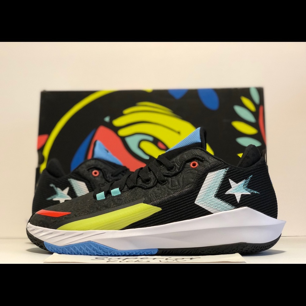 Converse All Star BB Jet Mid “Black/Kinetic Blue/Poppy Glow”
